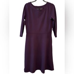 Ann Taylor Factory Ponte Fit & Flare Dress M